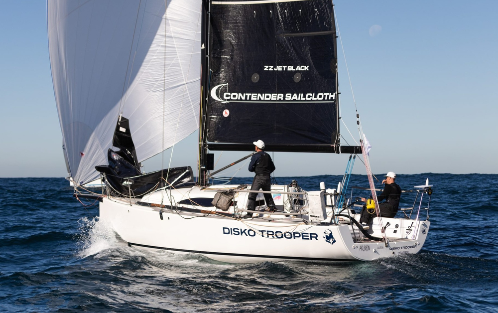 J/99 sailing doublehanded off Sydney, Australia