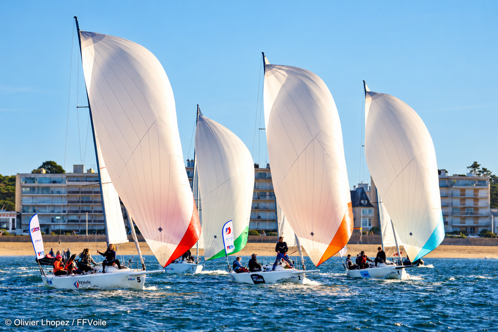 J/80s sailing League off Pornichet, France
