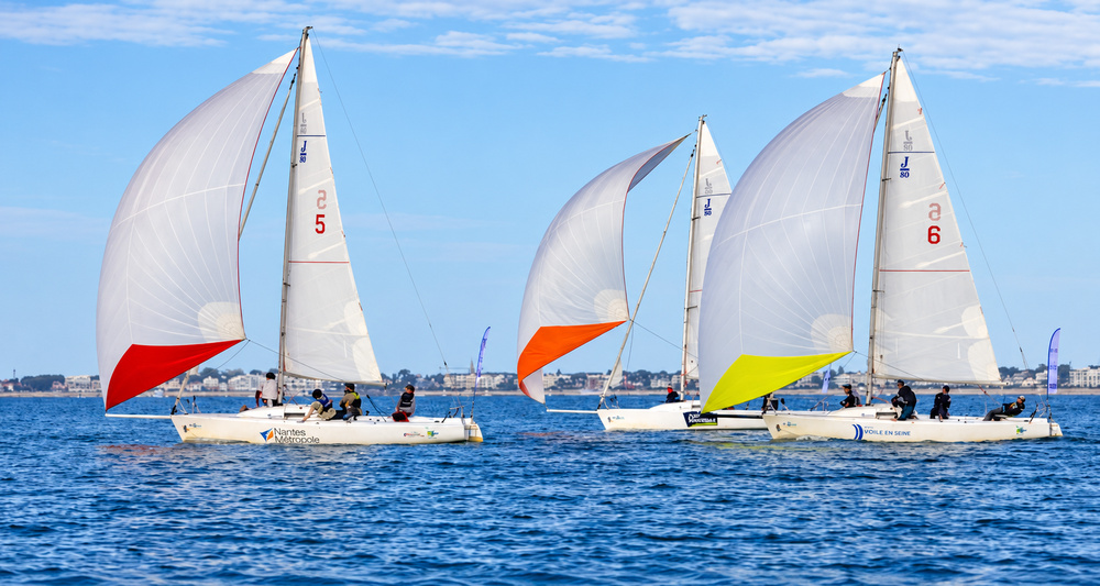 J/80 sailing league off Pornichet, France