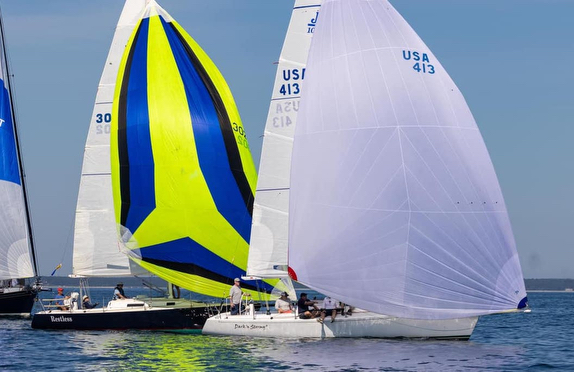 J/105s sailing off Marblehead, MA