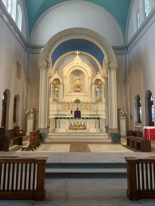 Immaculate Conception Church in Omaha, NE before renovation