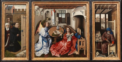 The Merode Altarpiece by Robert Campin ca. 1450