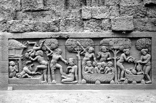 Detail of Reliefs Showing Karmic Law
