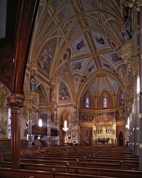 Overall interior after restoration