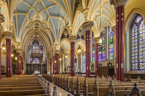 Nave and Sanctuary after renovation.