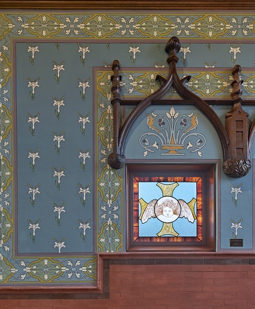  Chancel from Belmont Chapel with lilies