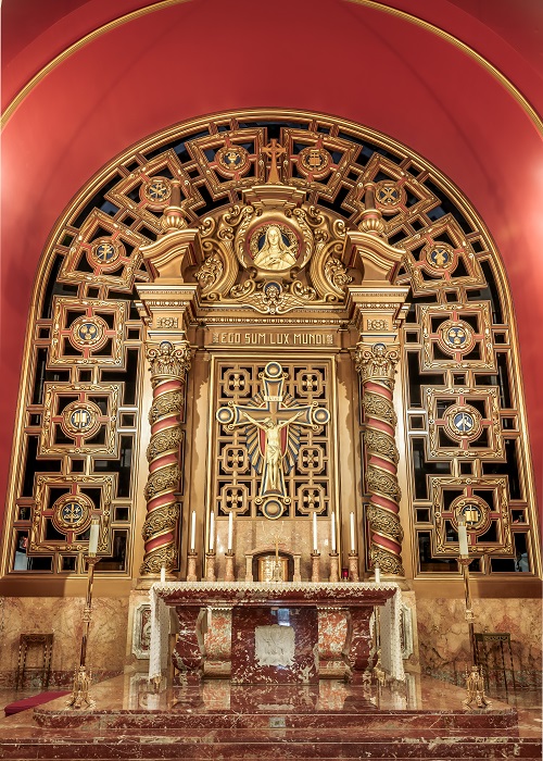 Cleaned and renovated high altar