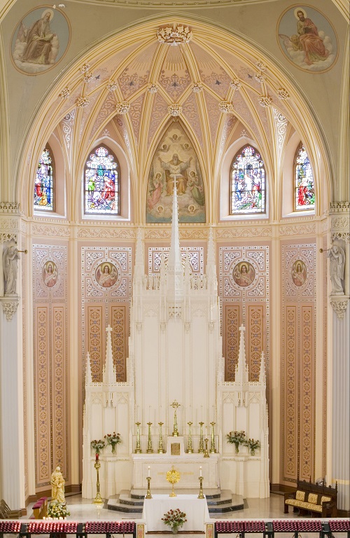 The apse of the Shrine of St. Anne after restoration