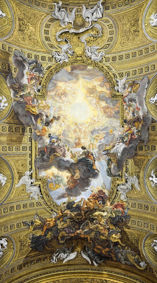 Giovanni Battista Gaulli's work Triumph of the Name of Jesus, 1679