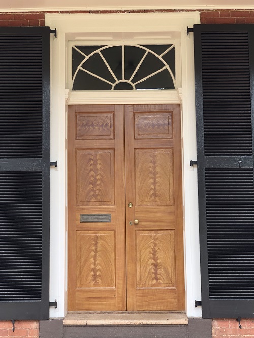 Completed set of doors for a University of VA Pavilion