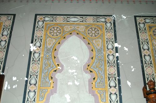 Damaged Decoration at the Lockwood-Mathews Mansion Museum