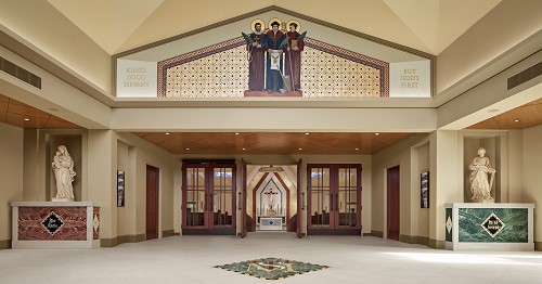Narthex after renovation.