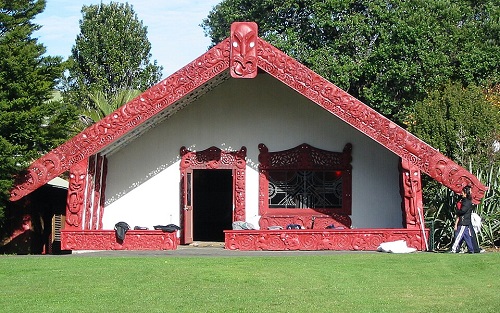 Exterior of Tanenuiarangi Meeting House