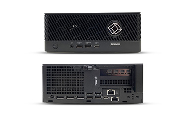 Emerald DESKVUE Quad-Monitor KVM over IP Receiver für die Kontrolle von bis zu 16 Systemen